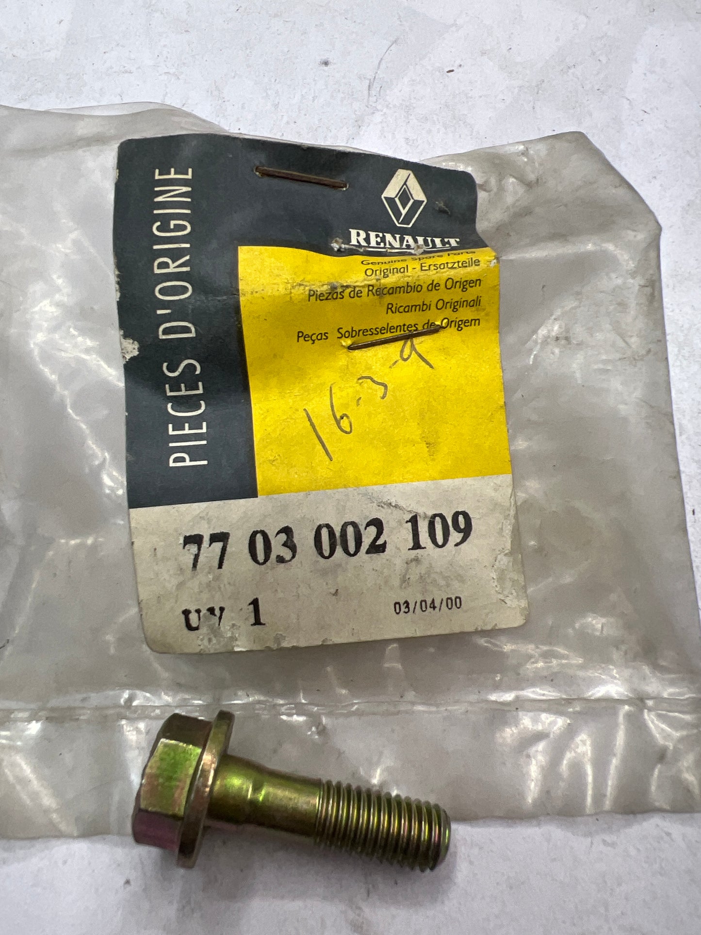 7703002109 VIS RENAULT