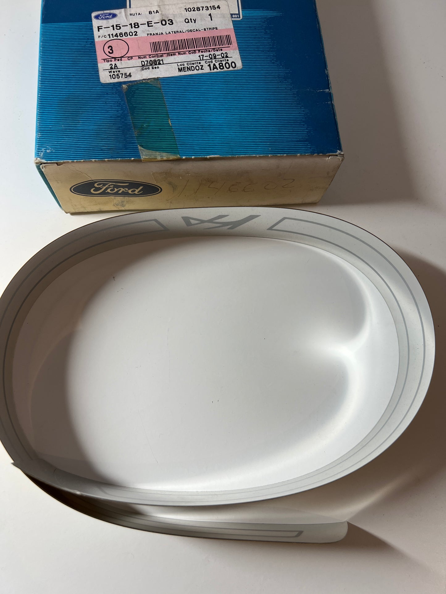 1146602, CALCOMANÍA - TIRA, Ford