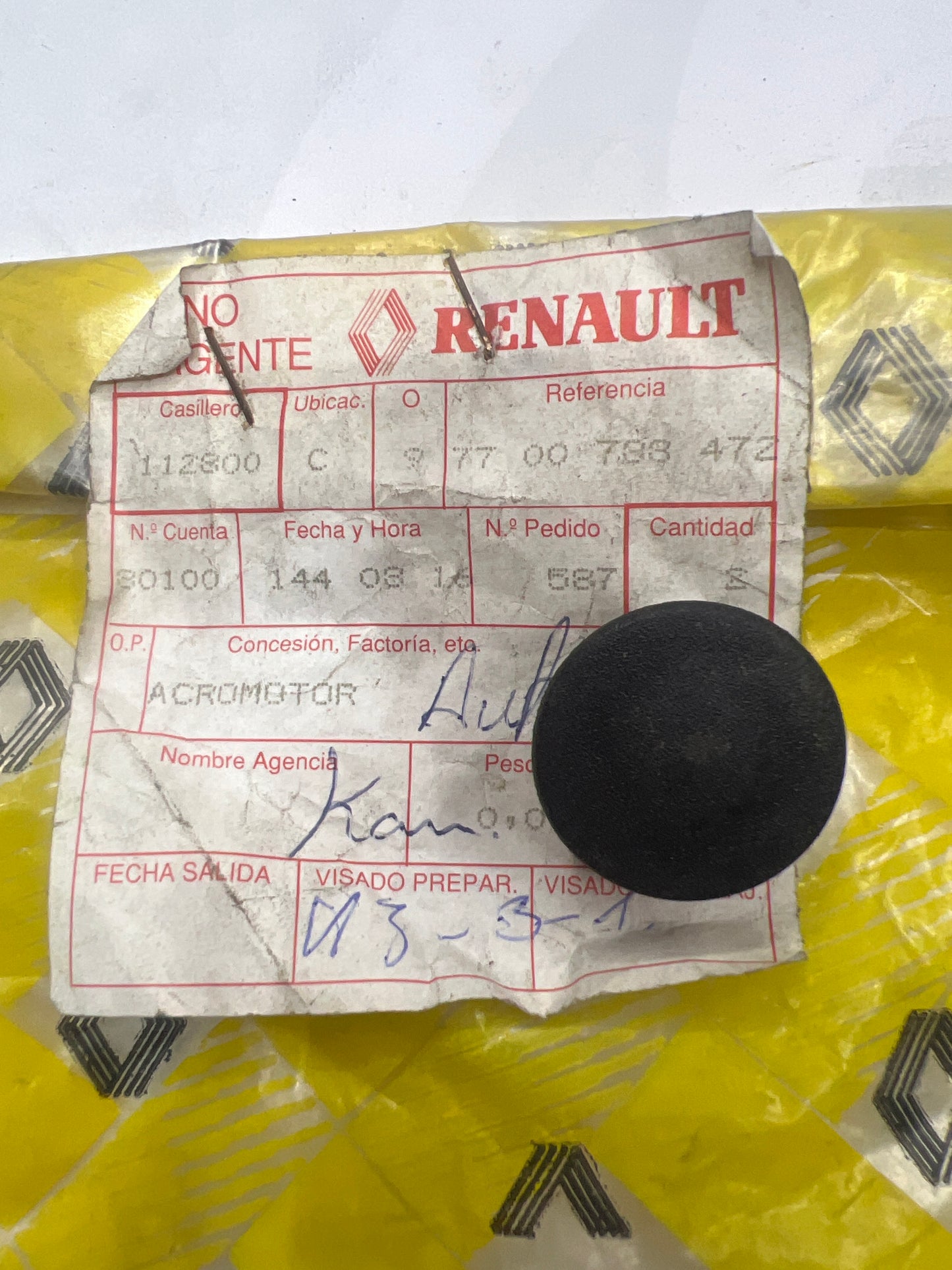 7700788472 OBTURADOR RENAULT