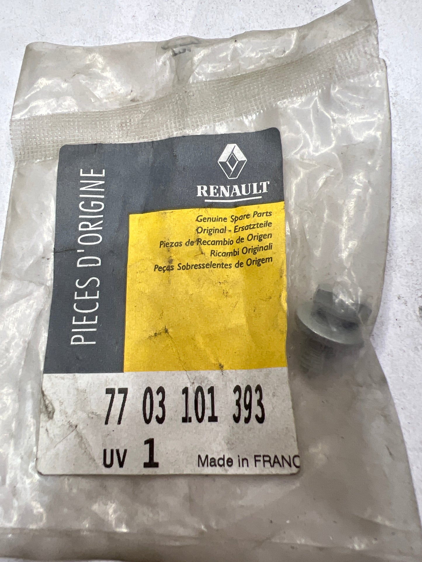 7703101393 TORNILLO M6 RENAULT
