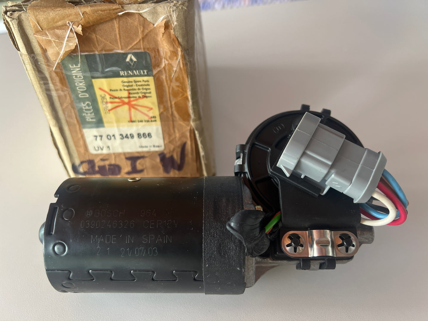 7701349866 Motor del limpiaparabrisas RENAULT