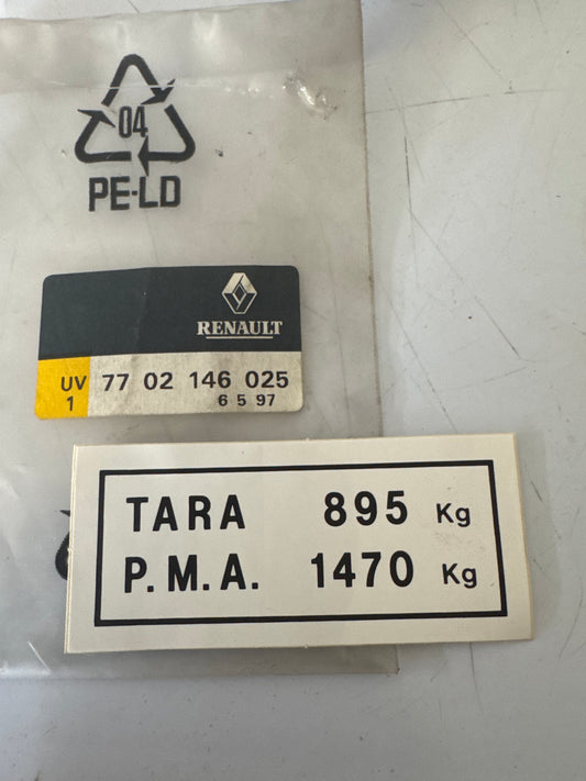 7702146025, INSCRIP TARA PMA, Renault