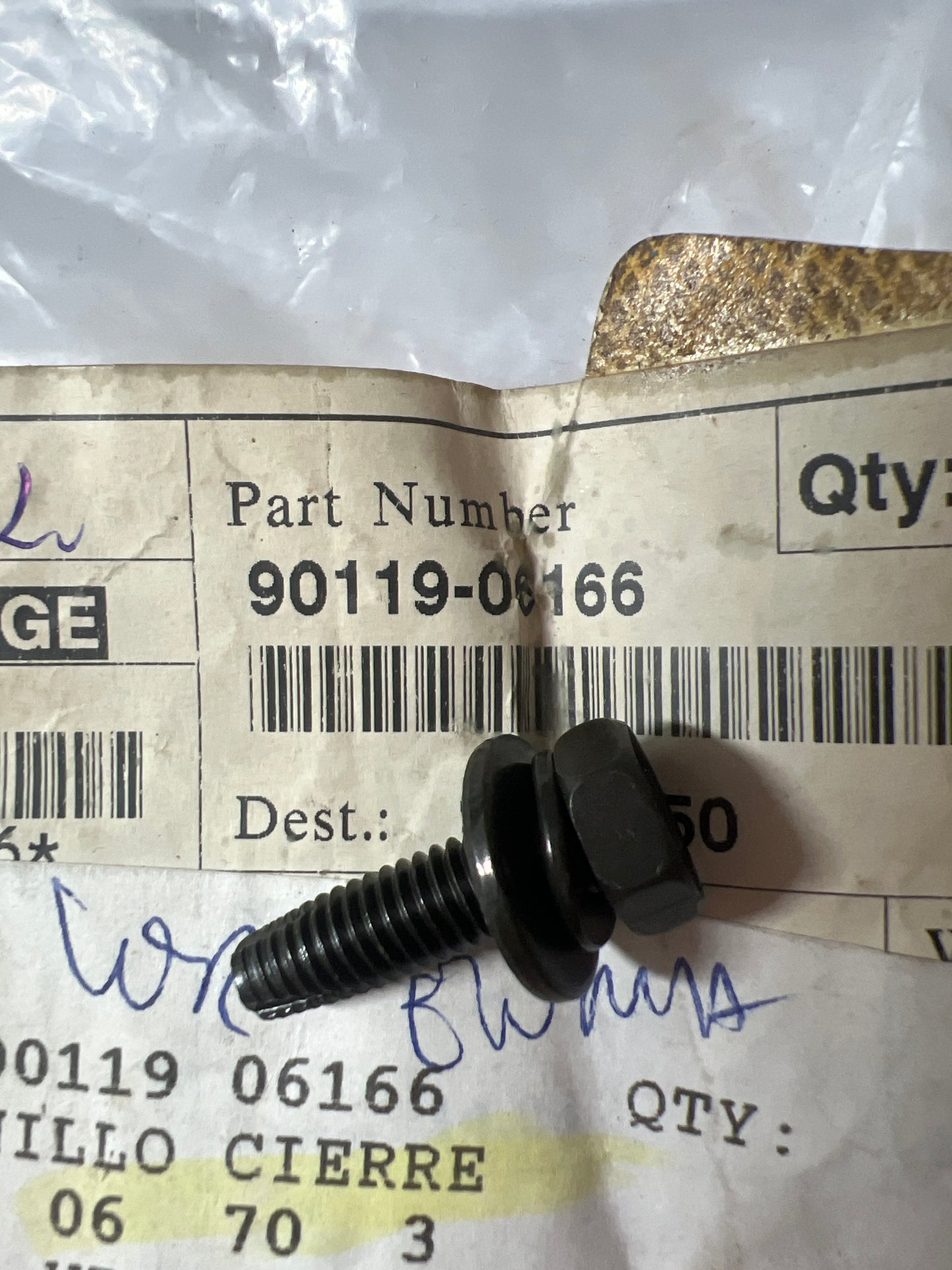 90119-06166 MUDGUARD & SPOILER, toyota