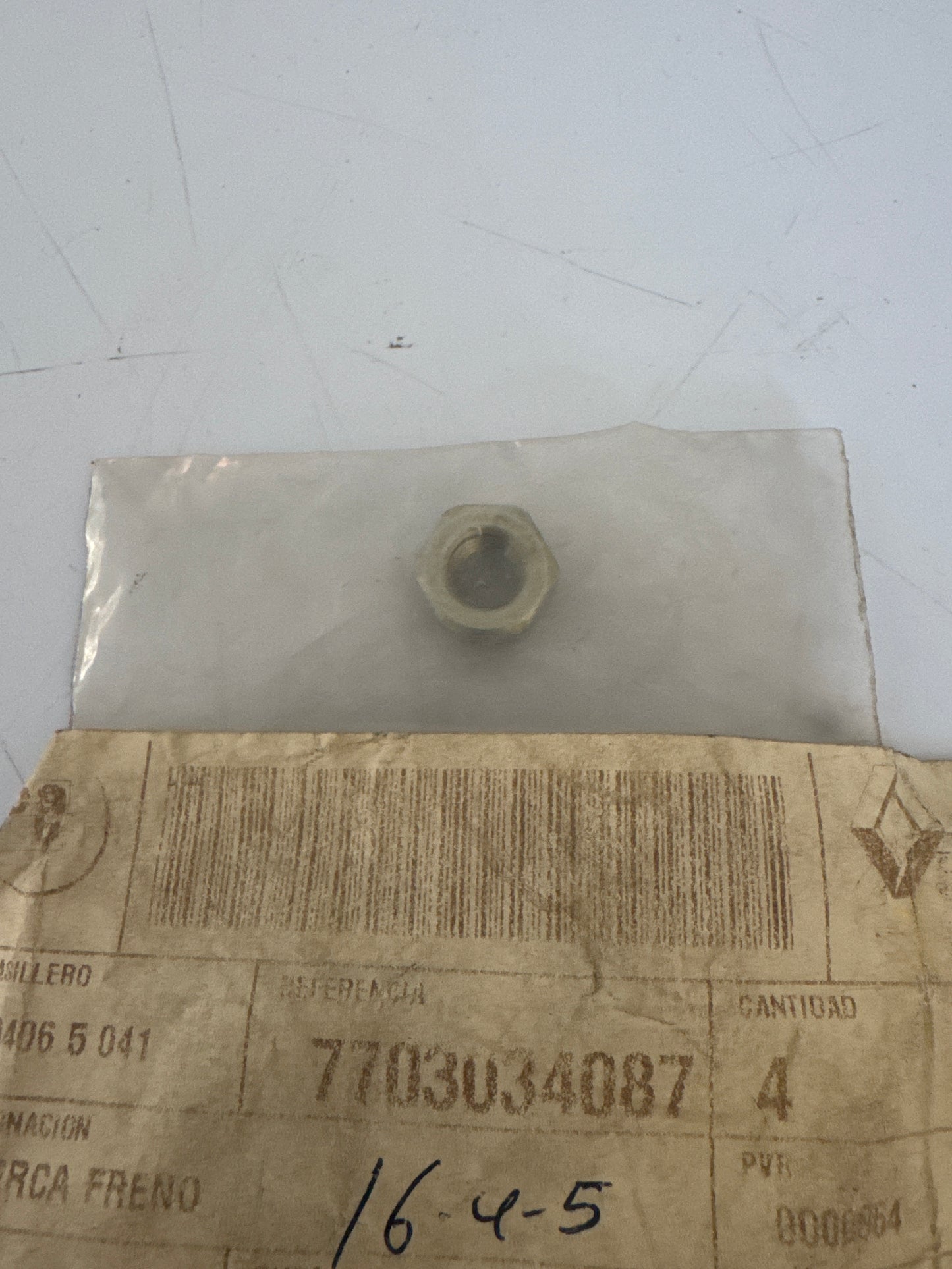 7703034087, TUERCA TURBOALIM, Nissan