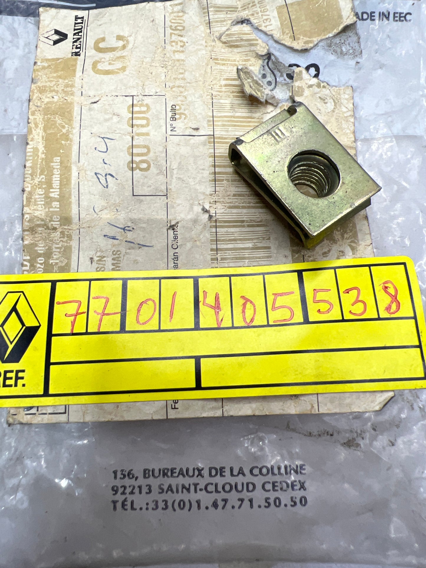 7701405538 1=30 TUERCAS D8 RENAULT