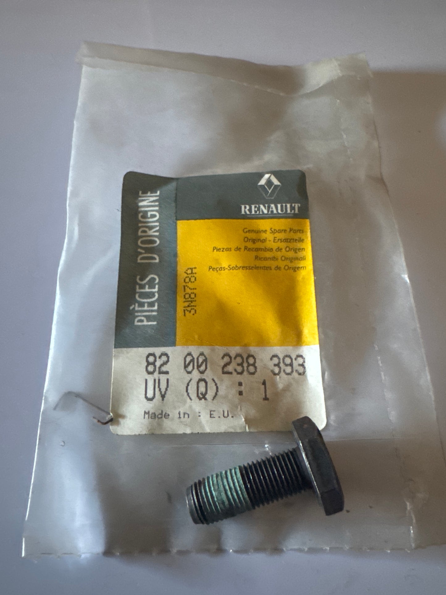 8200238393, TORNILLO VOLANTE, Renault