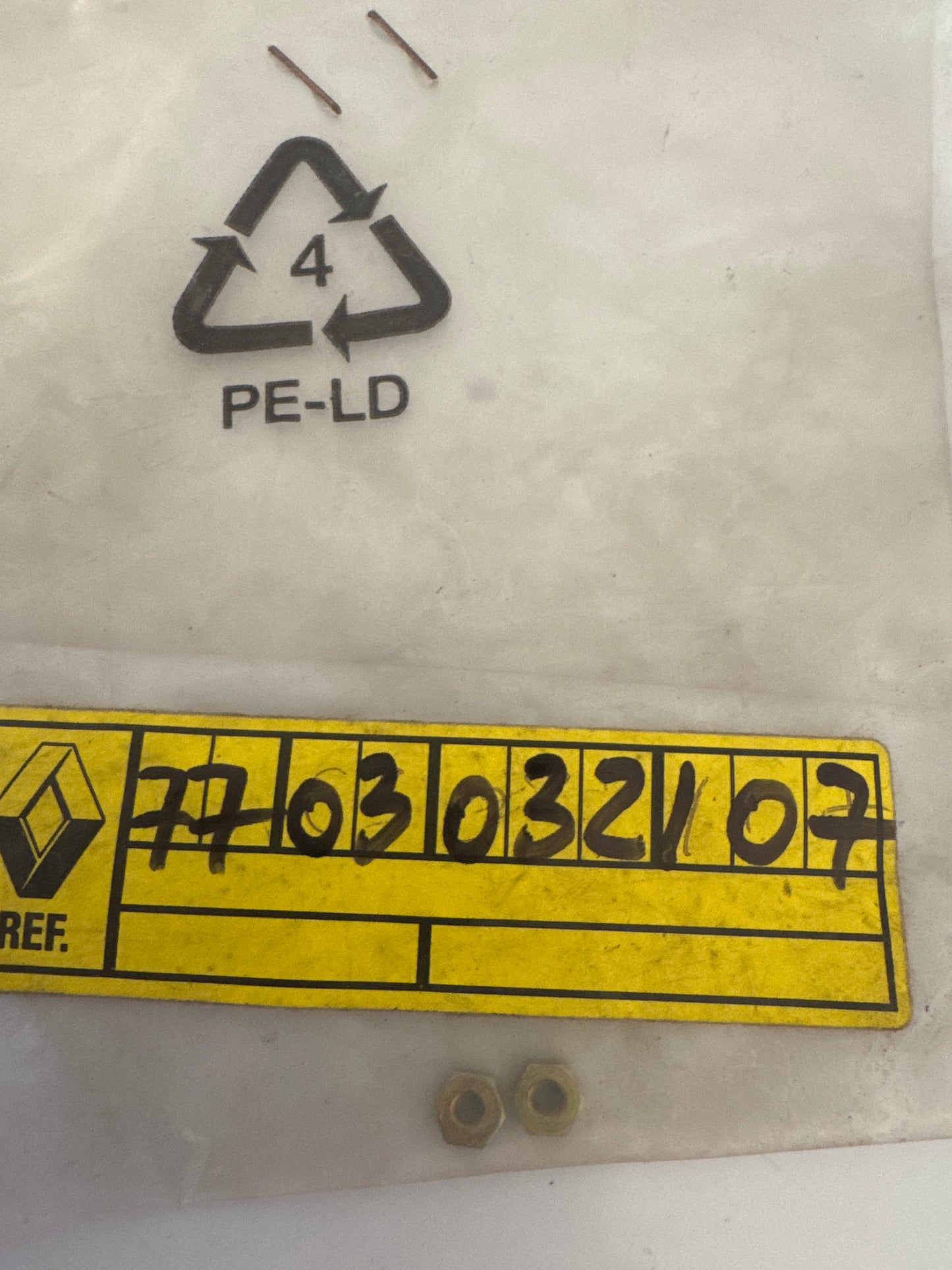 7703032107, TUERCAS, Renault