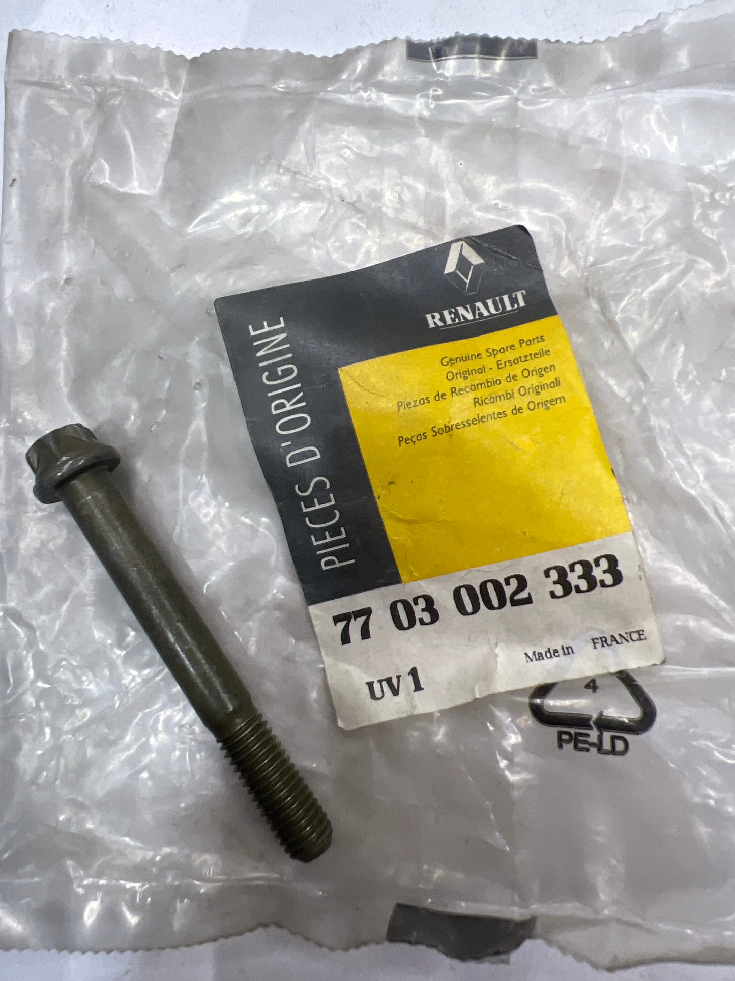 7703002333 TORNILLO RENAULT