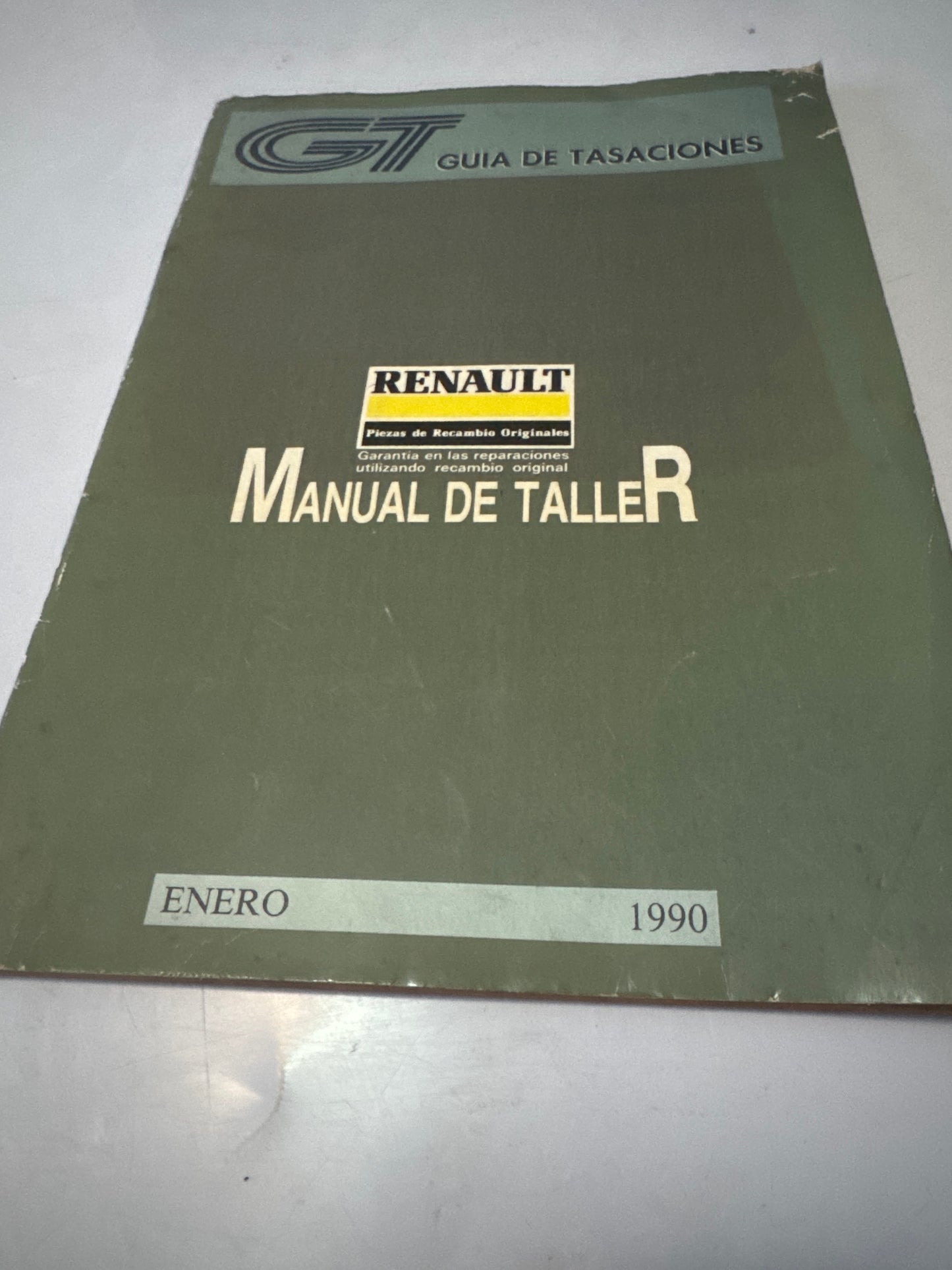 GT. Guía de tasaciones. RENAULT. Manual de taller. Enero 1990