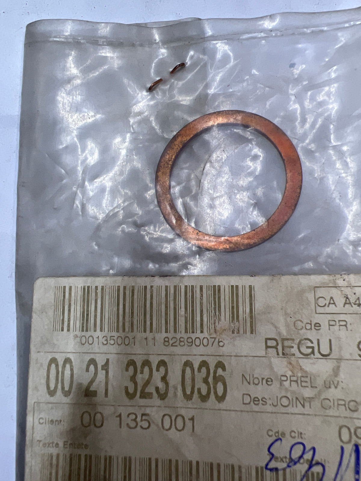 Junta circular Renault 0021323036