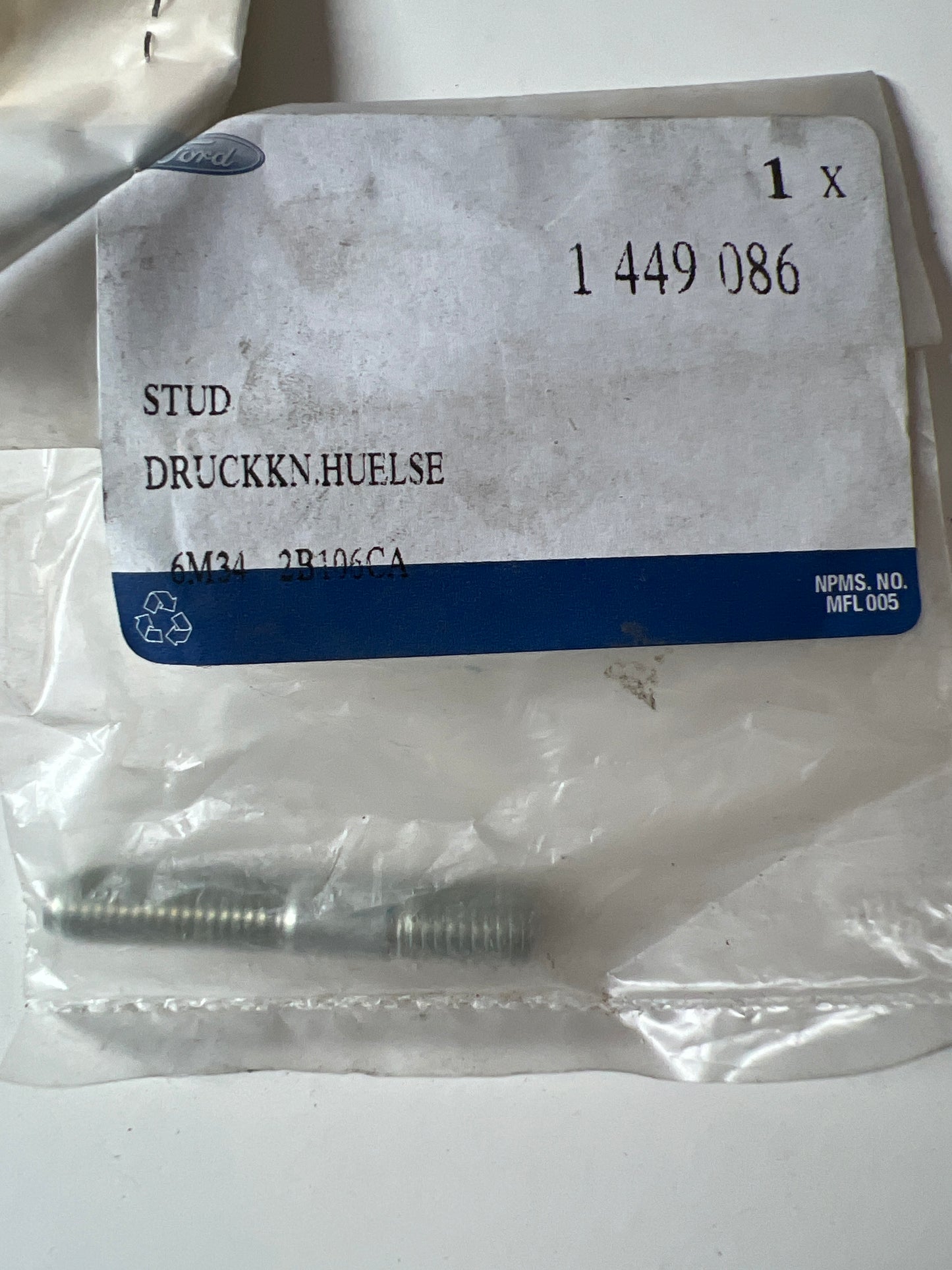 1449086, BOTÓN DE PRESIÓN, Ford