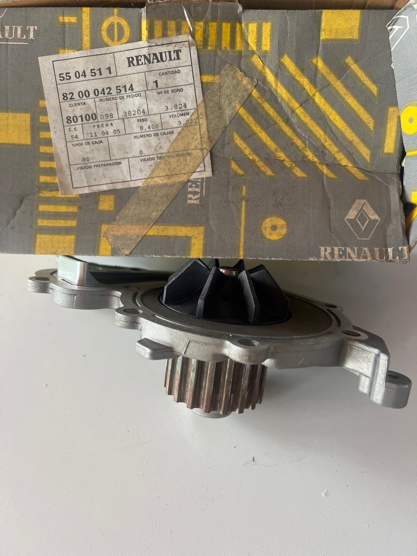 8200042514 Kit de bomba de agua y correa de distribución RENAULT