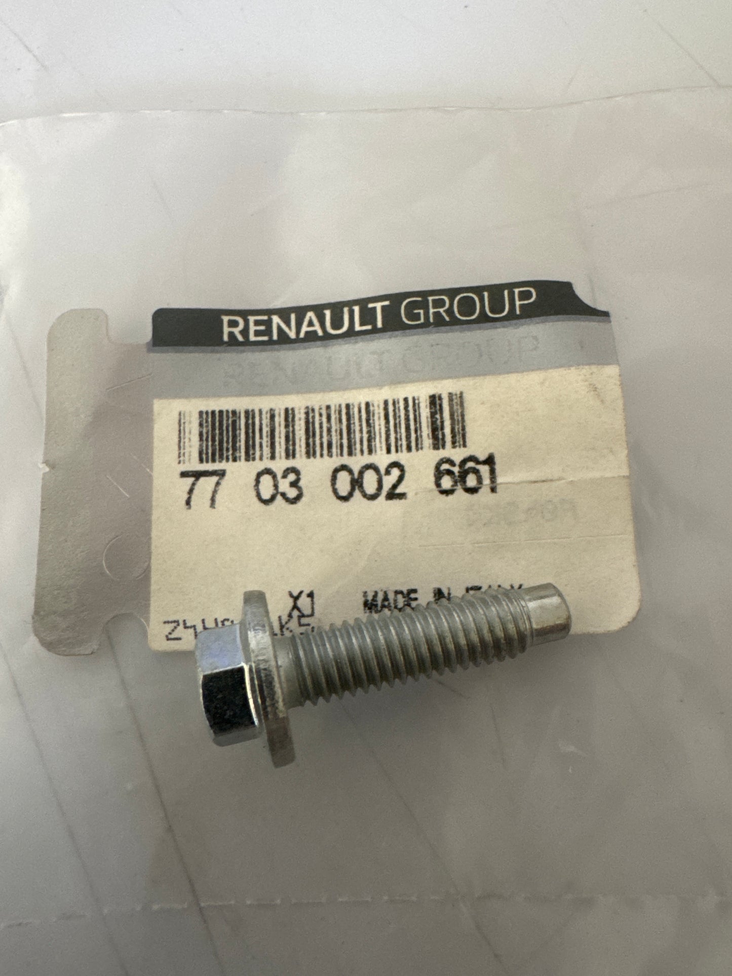 7703002661, TORNILLO M6-2, Renault