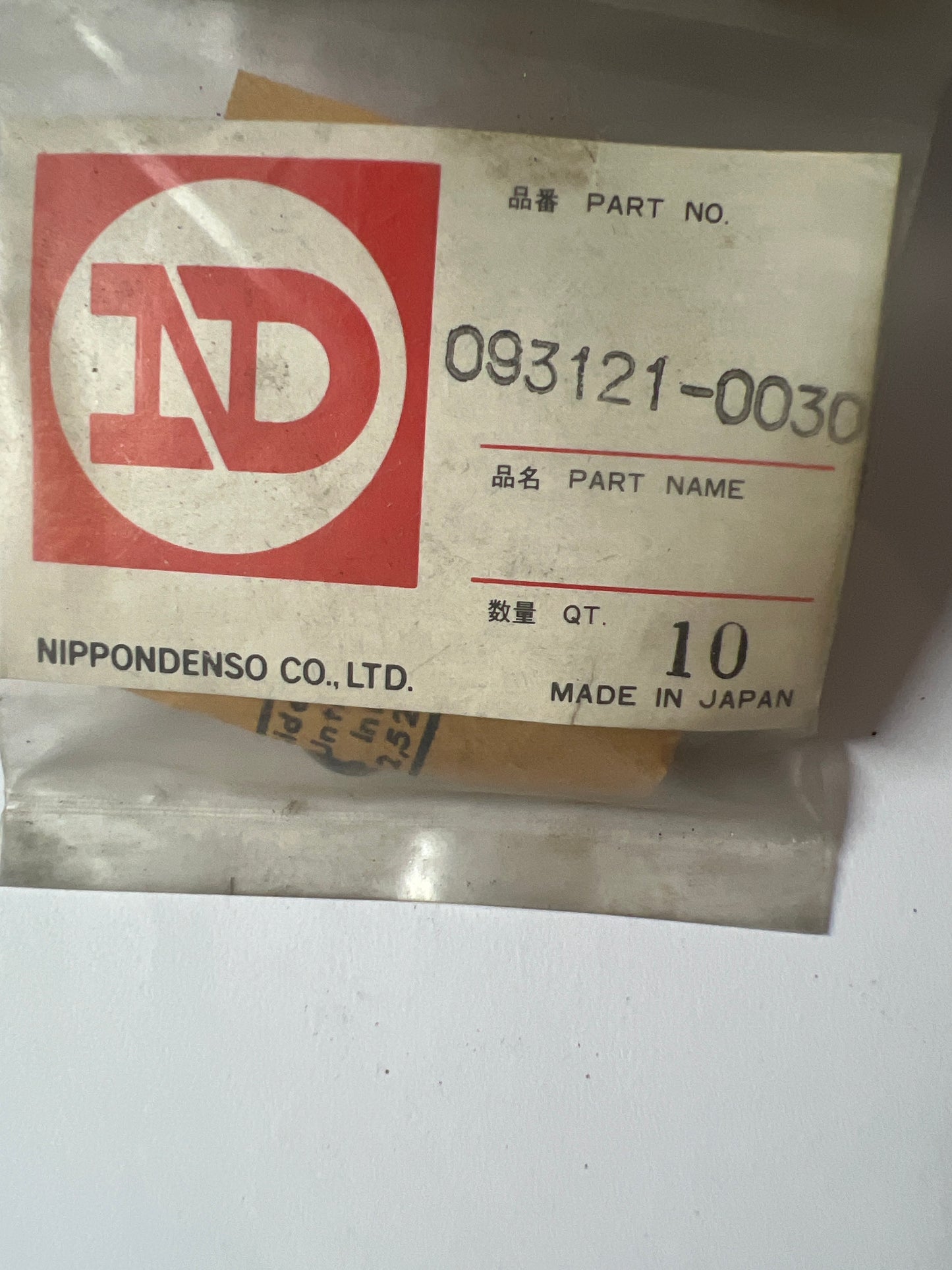 093121-0030, PASADOR, PRESION DEL SOPORTE DE BOQUILLA, Nipodenso