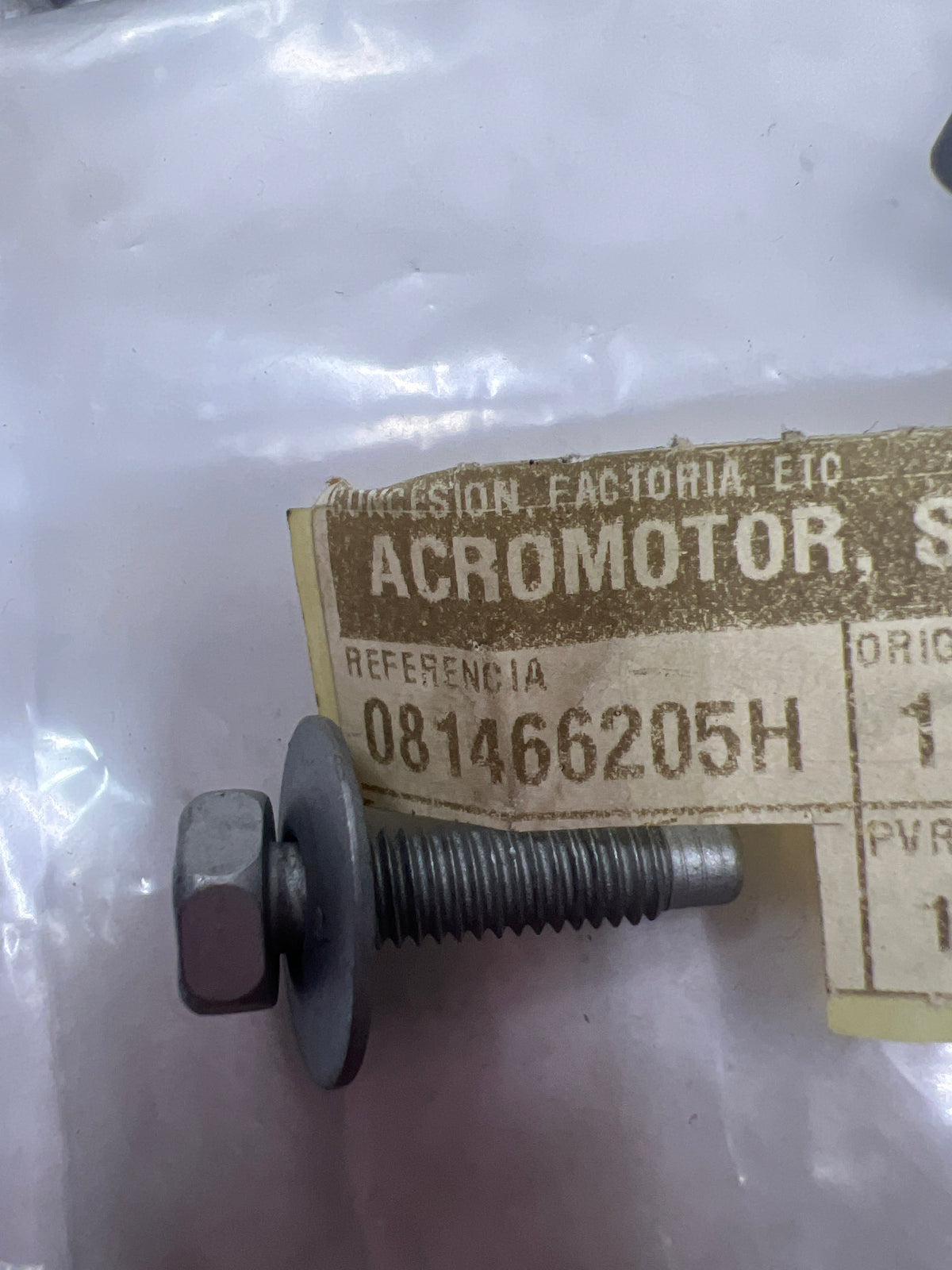 Tornillo con arandela Renault 081466205H