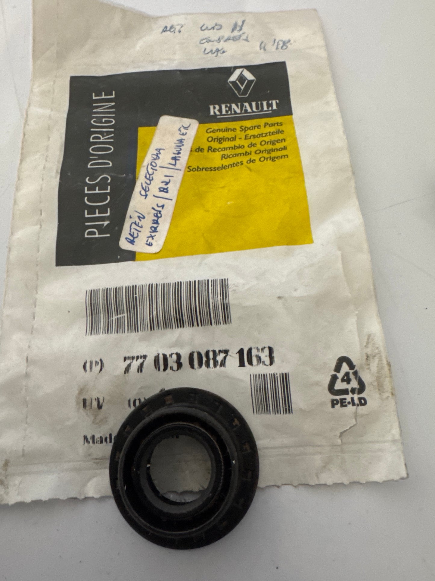 7703087163, JUNTA 16X26X12, Renault