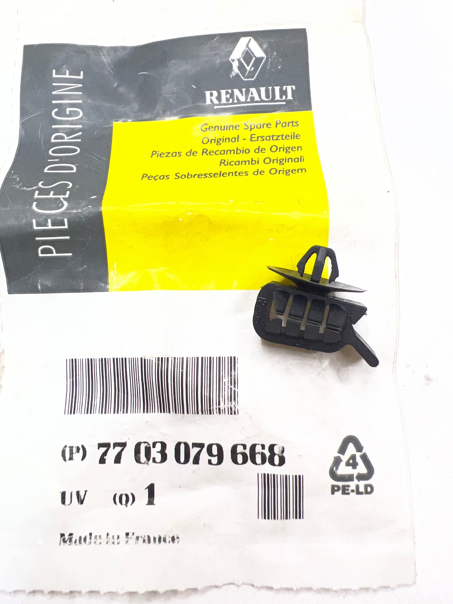 7703079668 MOUNTING CLAMP RENAULT