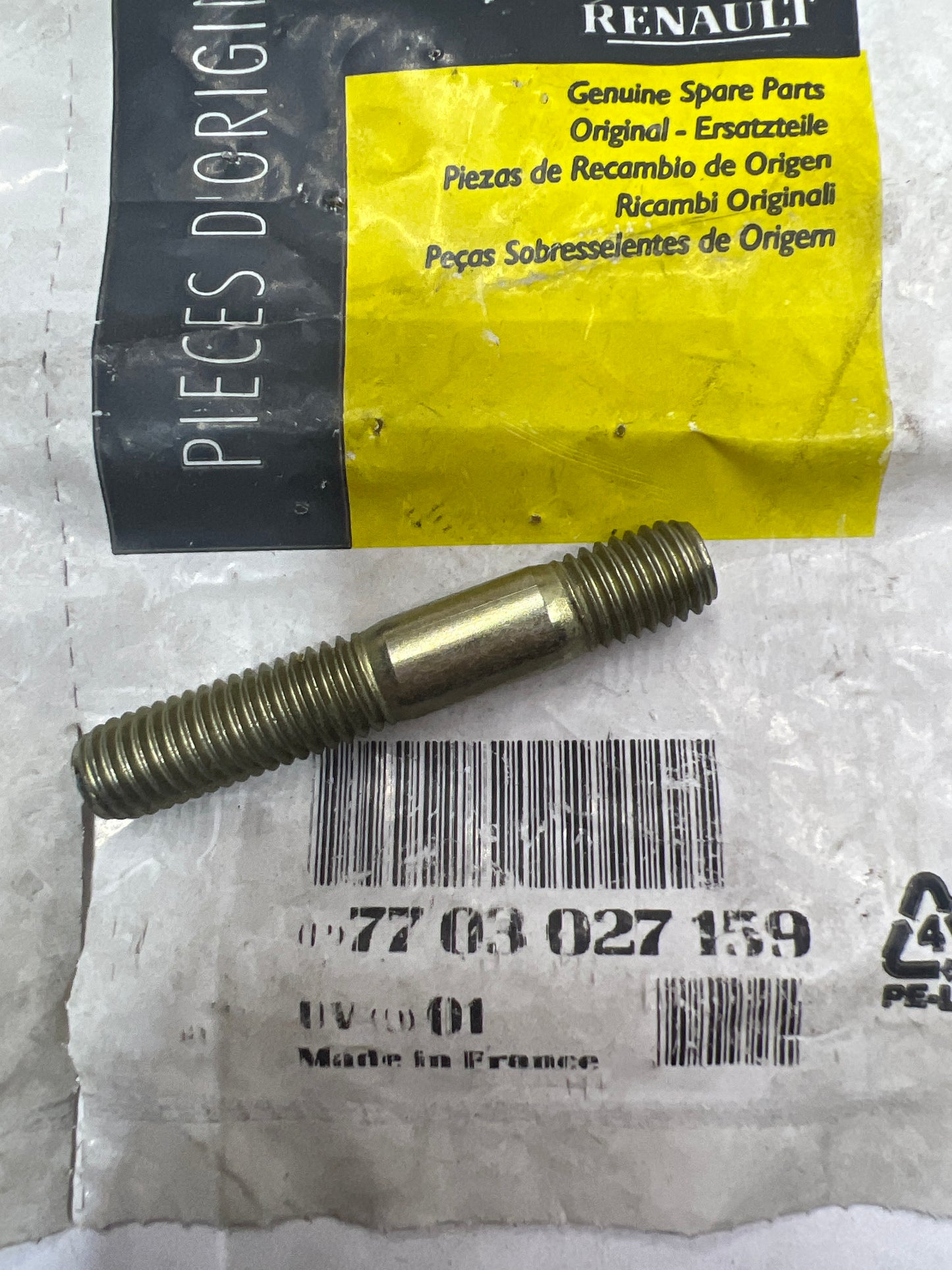 7703027159 ESPARRAGO 10X45 RENAULT