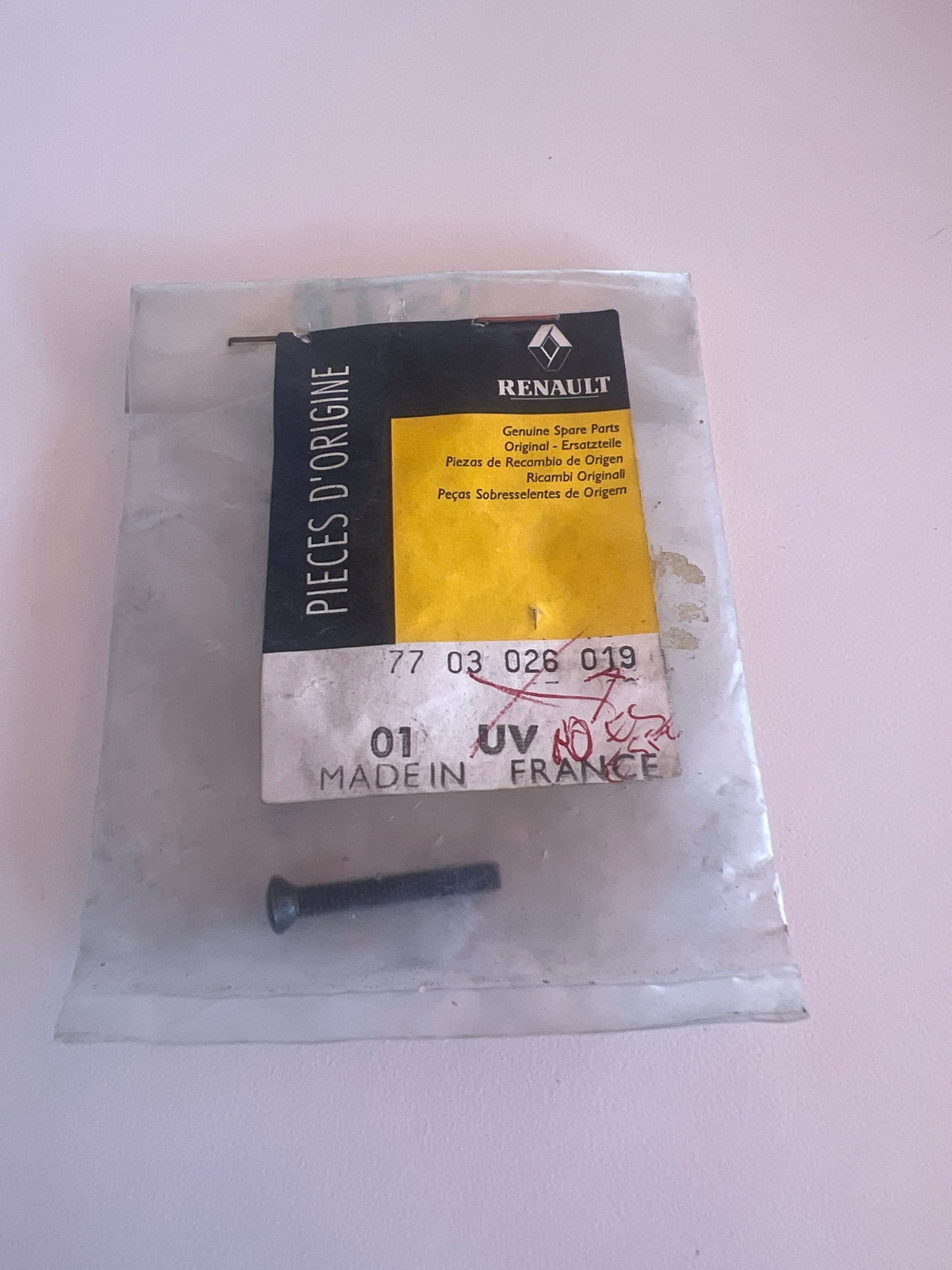 7703026019 TORNILLO RENAULT