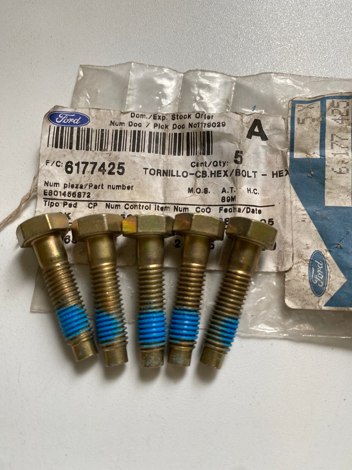 6177425, PARAFUSO - CAB. SEXTAVADA, Ford