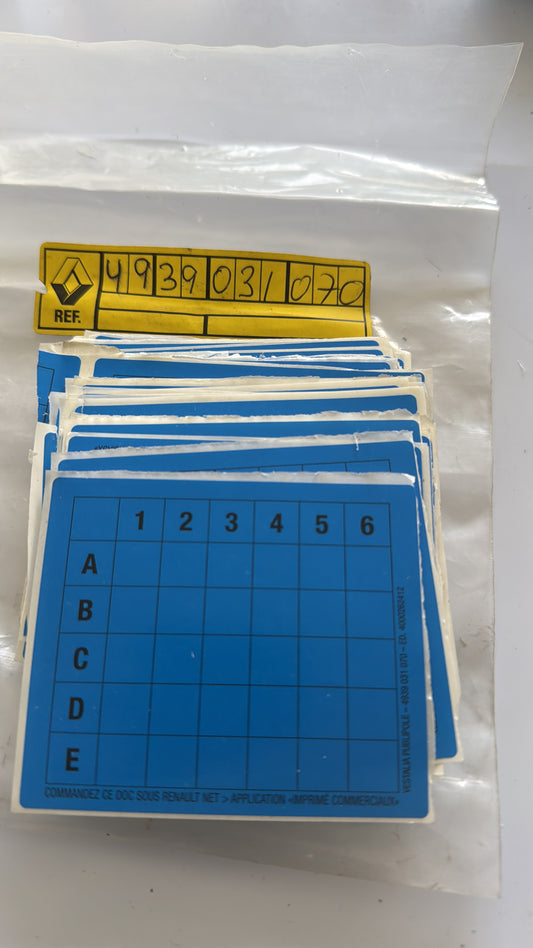 4939031070, 1=100OTS ETIQUETA, Renault