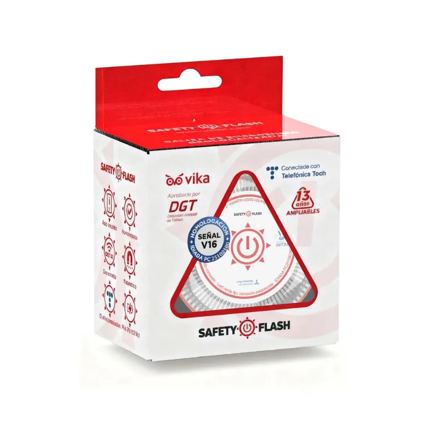 Baliza V16 conectada – señalización de emergencia DGT 3.0