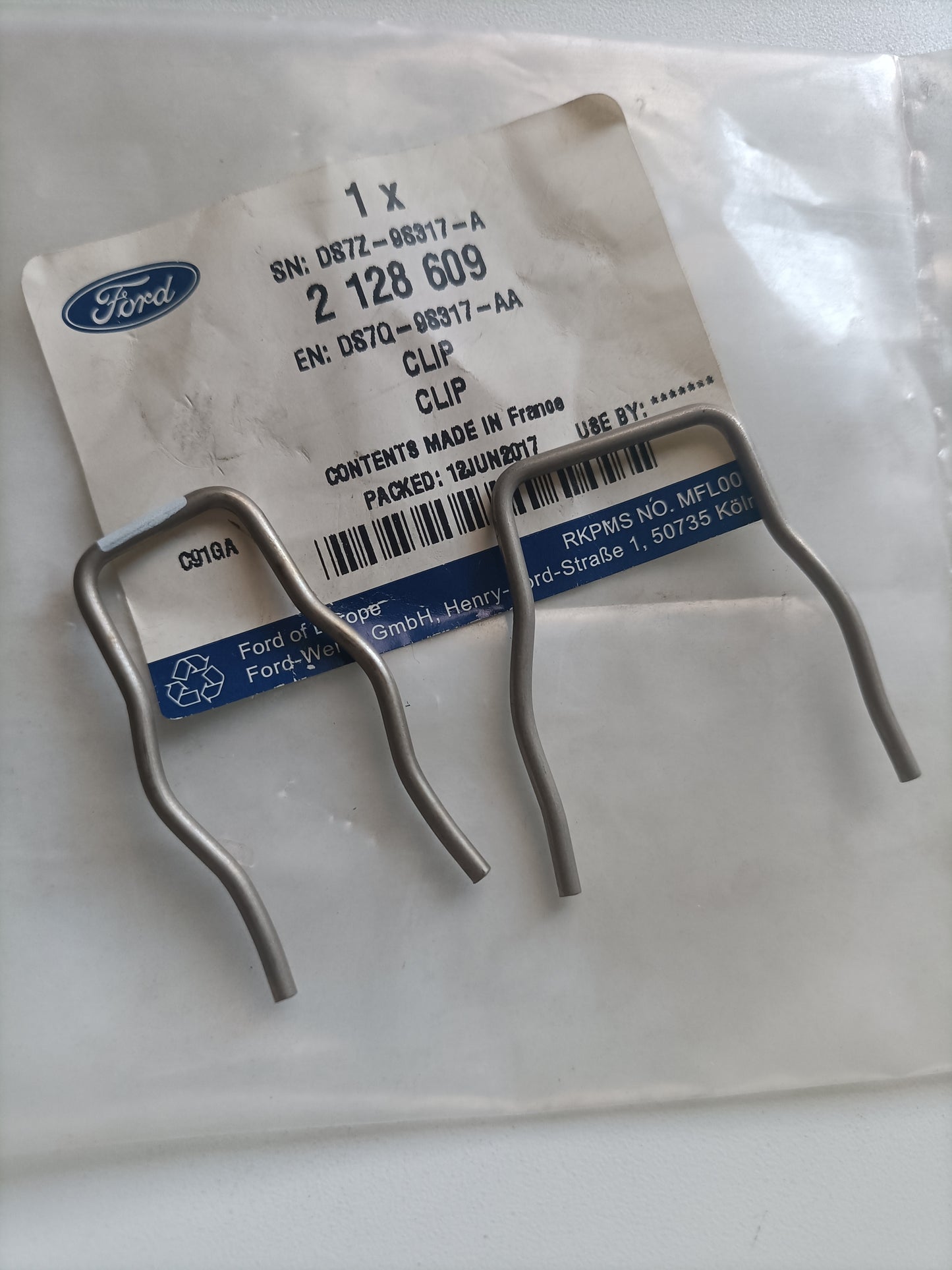 2128609, MOLAS FIX TUBO COMB., Ford