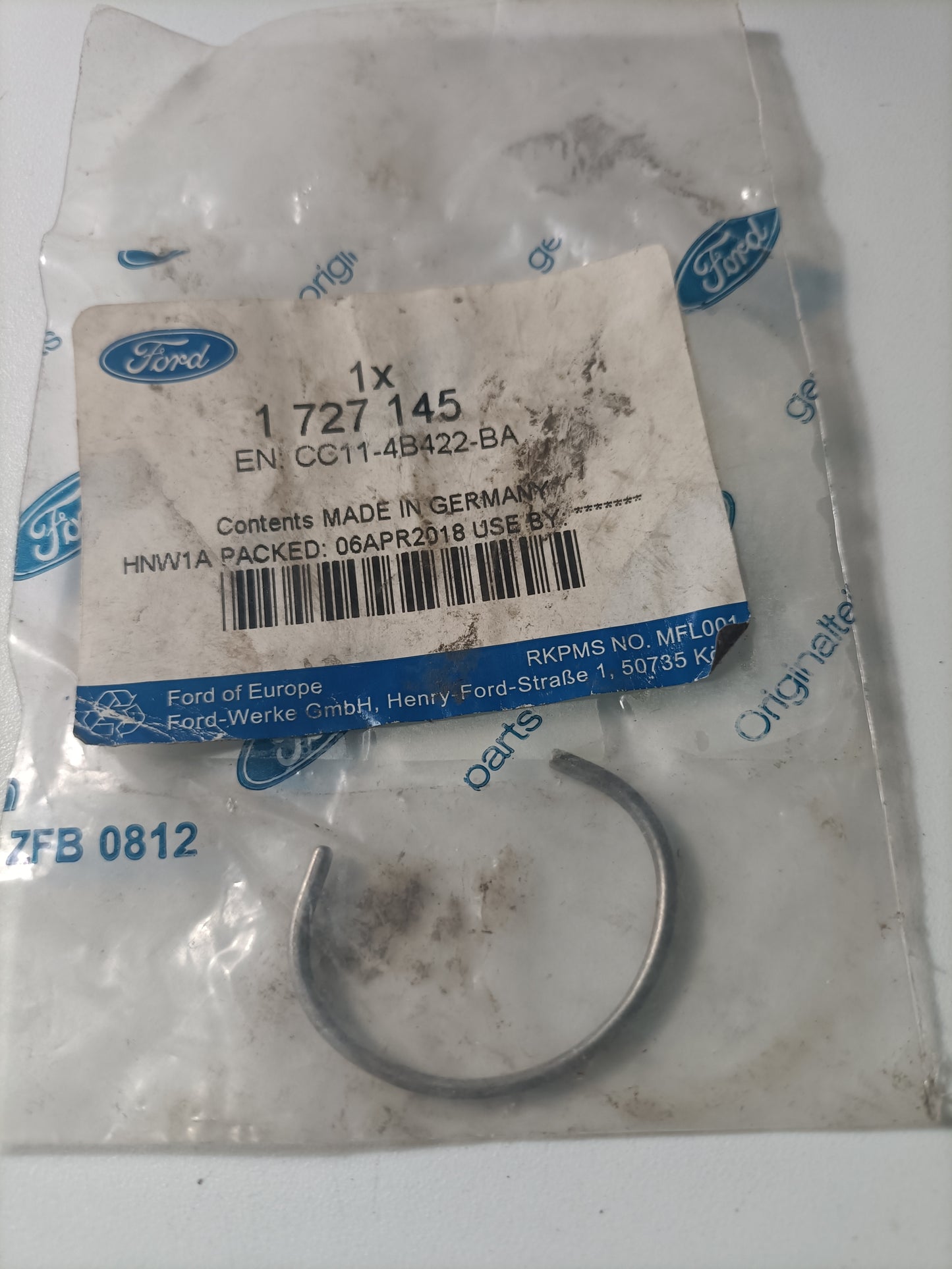 1727145, FREIO DE ANEL - INTERIOR, Ford